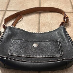 Black Leather Shoulder Bag